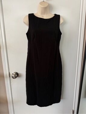 Classic Black Sheath Dress - Sleeveless Professional Style - 4